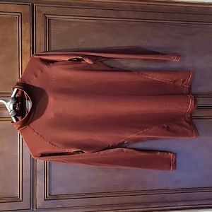 Tesla Compression Shirt Hyper-Dri Long Sleeve Wine Burgundy Color Sz Large